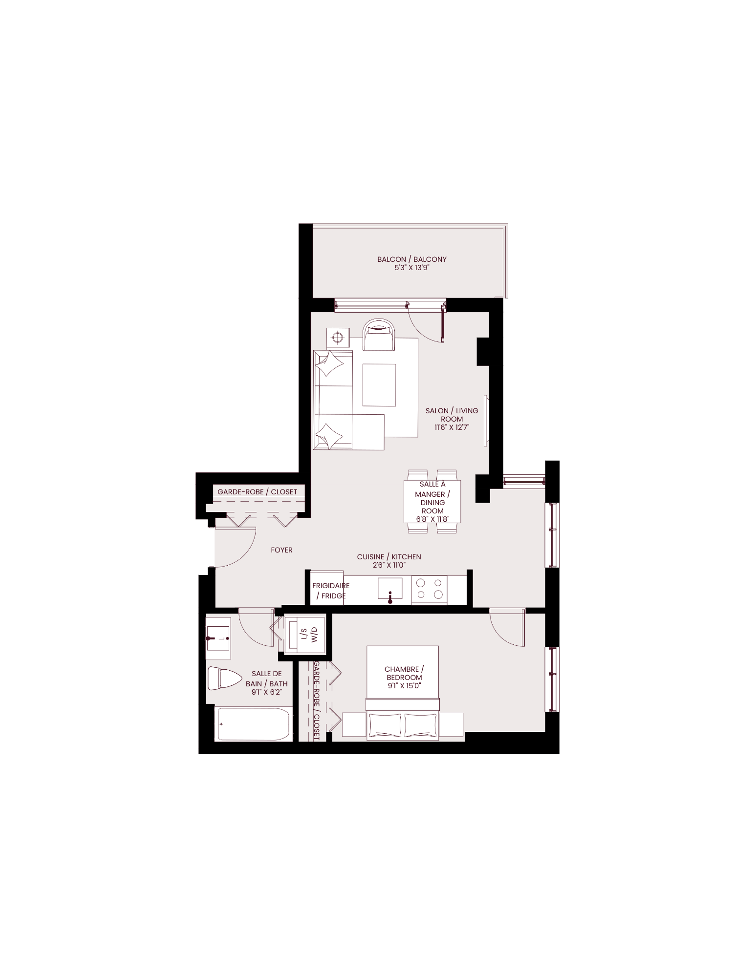 the residence 1 bedroom floor plan archive