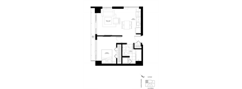 a black and white floor plan of a house