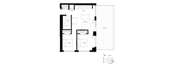 a floor plan of a house in a blueprint