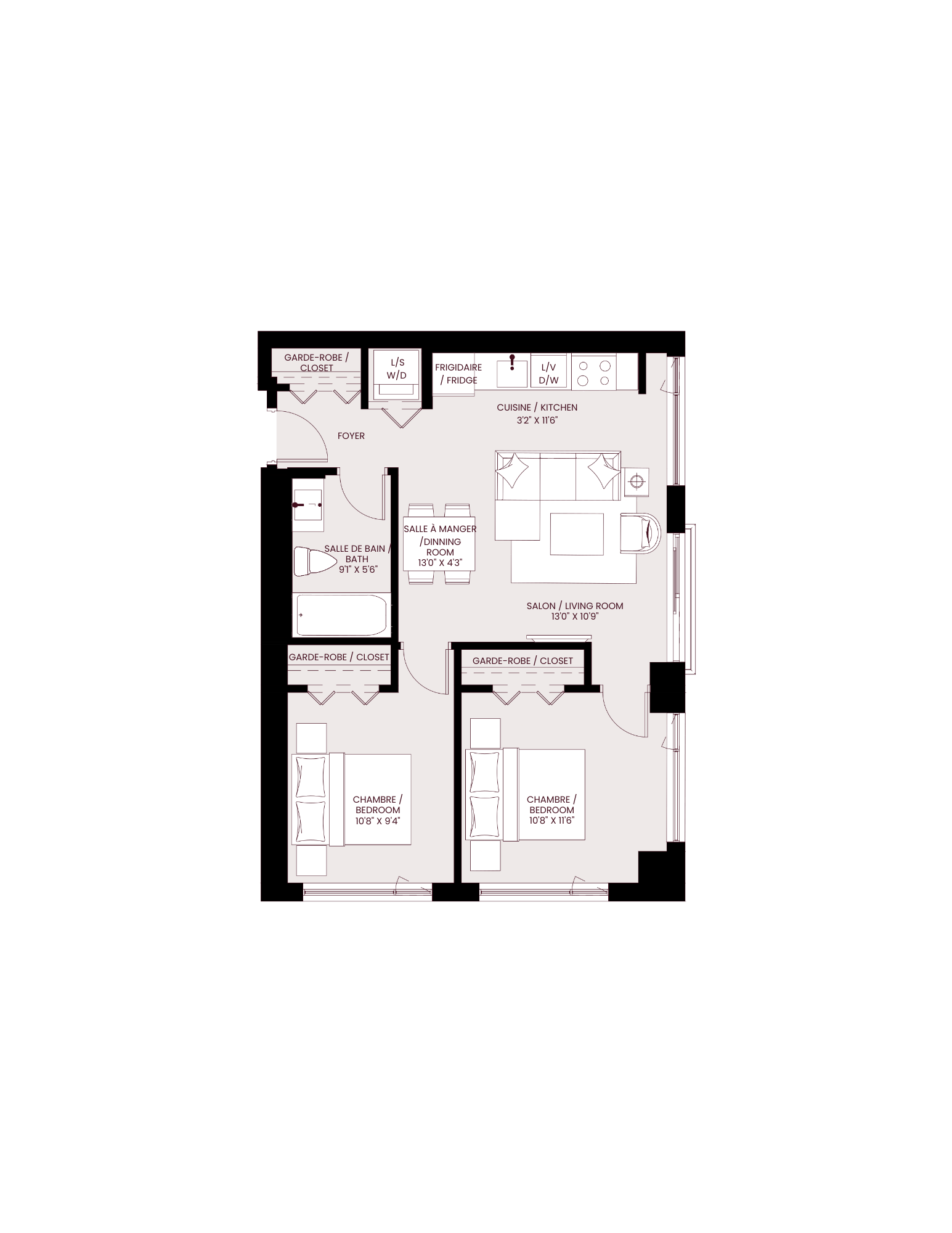 the floor plan of the residence