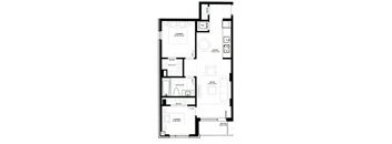 floor plan of the upper level of a house