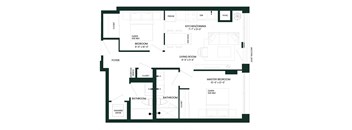 a floor plan of a house with an open floor plan