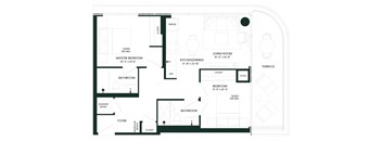 a floor plan of a house with an open floor plan