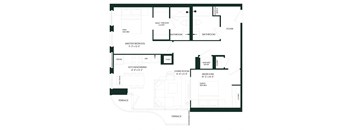 a floor plan of a home with floor plans of different rooms and a staircase