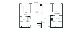 a blueprint of a floor plan of a house