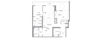 a floor plan of a house with an open floor plan