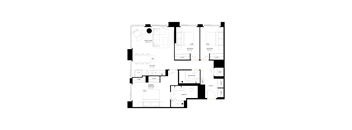 A black background with white dashes and vertical lines.