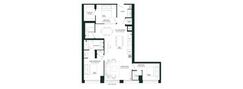 a floor plan of a house with a lot of different floors and a planter