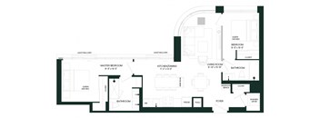 the floor plan of the apartment