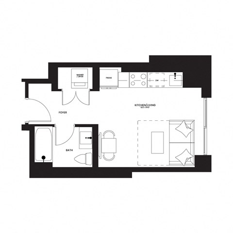a black and white floor plan of a house