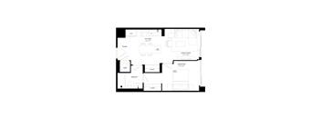 A black background with white dashes and a white vertical line.