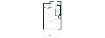 a floor plan of a house with an open floor plan