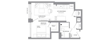 a floor plan of a house with an open floor plan