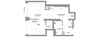 a floor plan of a house with an open floor plan