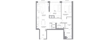 a floor plan of a house with an open floor plan