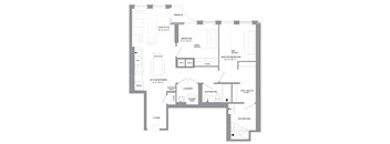a black and white floor plan of a house