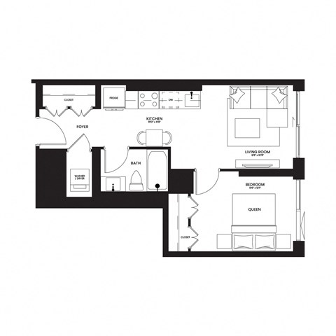 a floor plan of a house with a black and white floor plan and a diagram