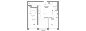 a floor plan of a house with an open floor plan