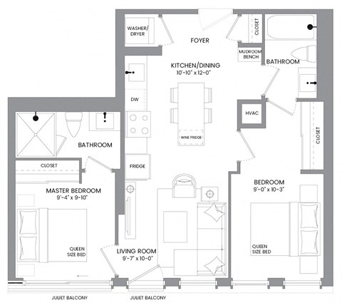 a floor plan of a house with an open floor plan