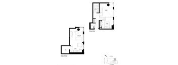a floor plan of a house with floor plans of different floors