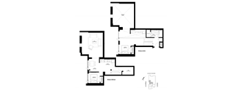 floor plan of the upper floors of the house