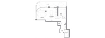 a floor plan of a house with a staircase