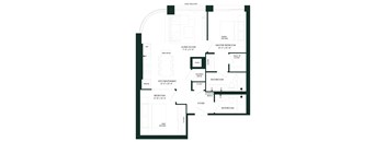 a floor plan of a house with an open floor plan