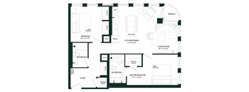 floor plan of the first floor of the house