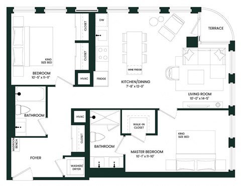 floor plan of the first floor of the house