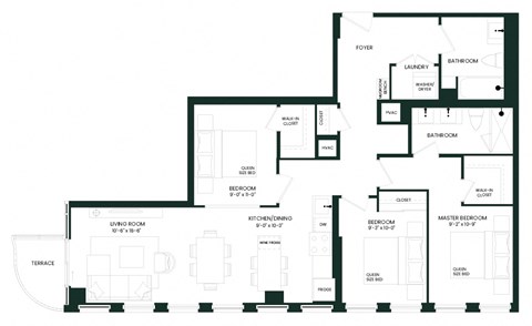 the floor plan of the residence