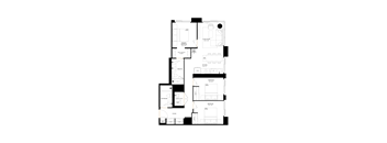 A white image of a few lines on a black background.