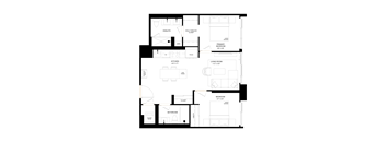 Three white exclamation marks and three white dashes on a black background.