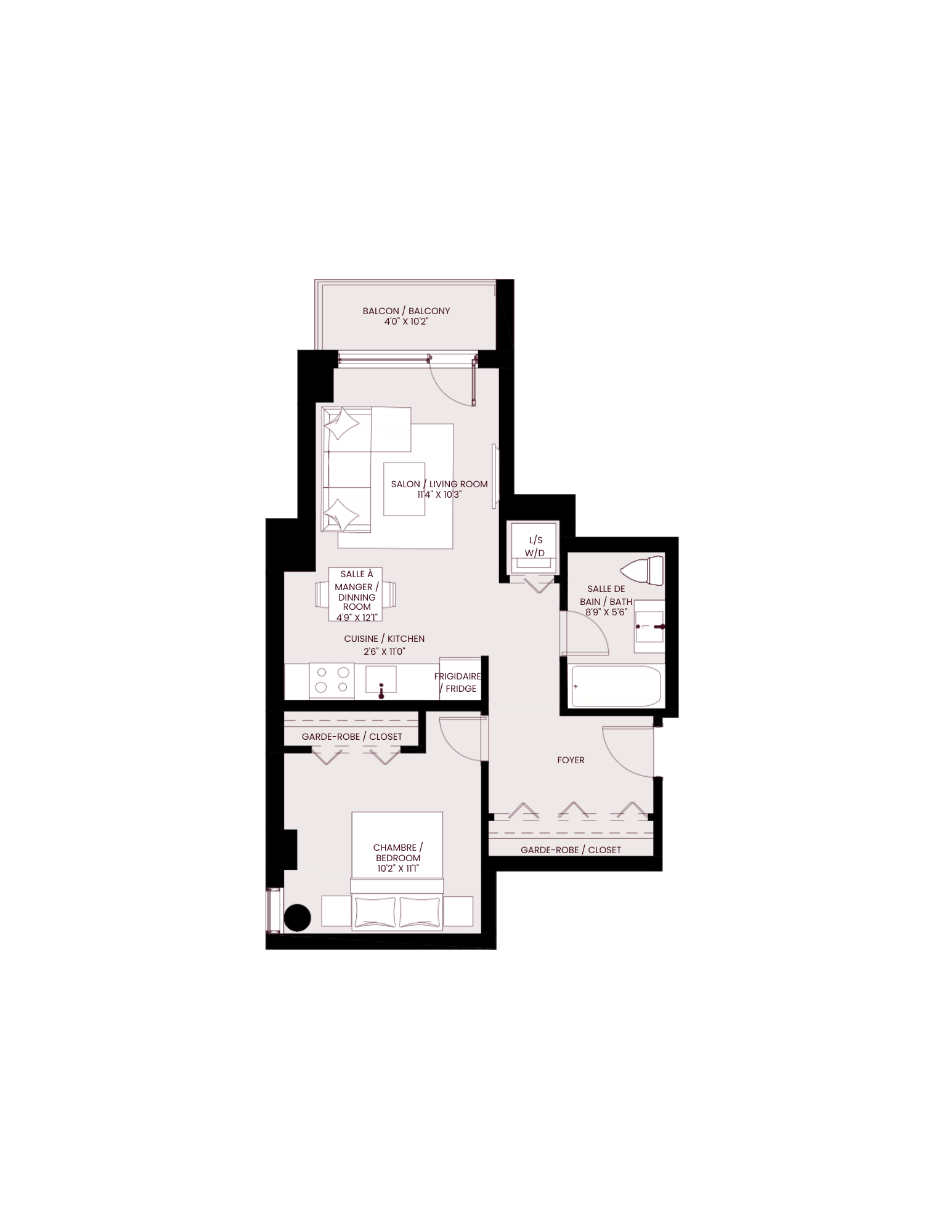 bedroommask plan of the residence eco floor plan