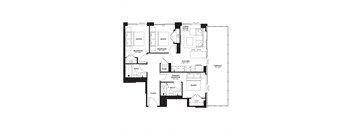 a floor plan of a house with different floors