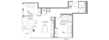 the floor plan of the apartment