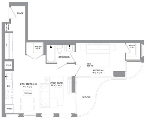 a floor plan of a house with a black and white floor plan