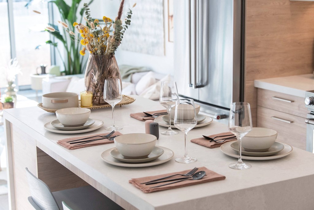 Quartz Waterfall Kitchen Islands