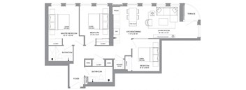 the floor plan shows the layout of the apartment