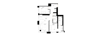 A black background with white vertical lines of varying lengths.