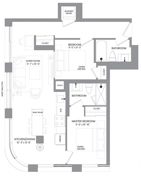 a black and white floor plan of a house