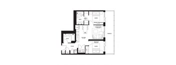 floor plan of the upper level of a 4 bedroom floor plan