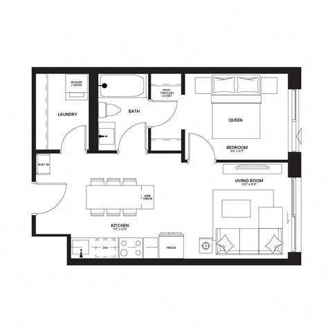 a floor plan of a house with a black and white floor plan
