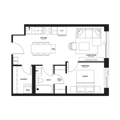 a floor plan of a house with a black and white floor plan
