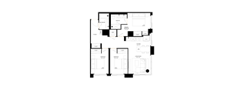 A black background with white dashes of varying lengths.