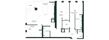 floor plan of the ground floor of a house