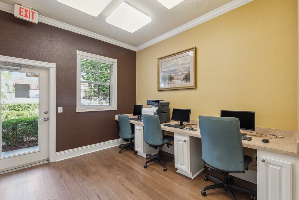 Business Center  at Belleair Apartments in Clearwater FL