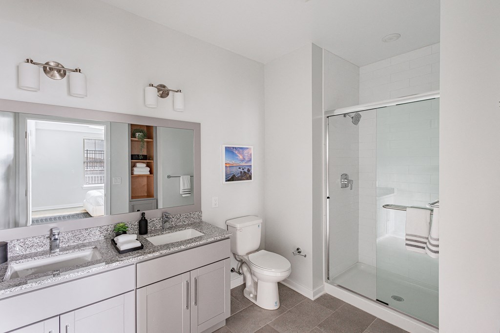 Elegant Bathrooms at Glen Oaks Luxury Apartments in Wall Township, NJ