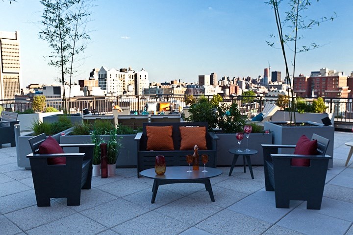 Rooftop Terrace at The Balton Affordable Apartments in New York City