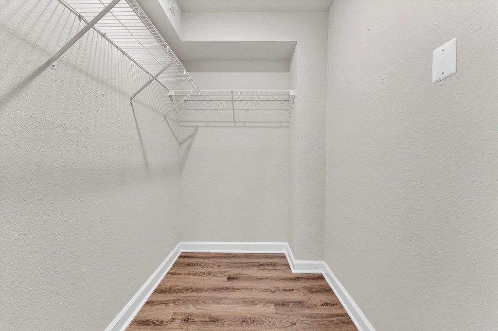 Generous Walk-In Closets With Shelving at Autumn Woods, Maryland