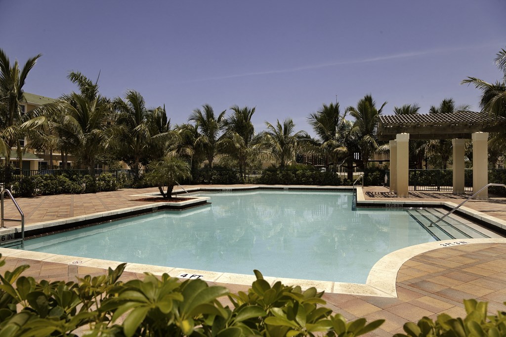 Resort-Style Pool at Lake Shore Affordable Apartments in West Palm Beach FL